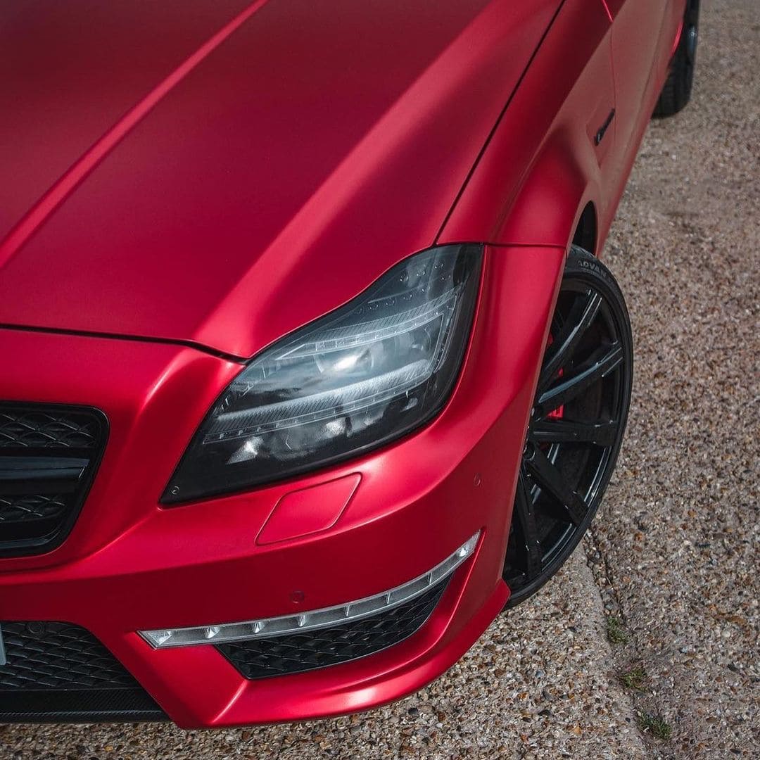 VCH401-S Crimson red Satin Chrome TeckWrap Distribuitor Oficial